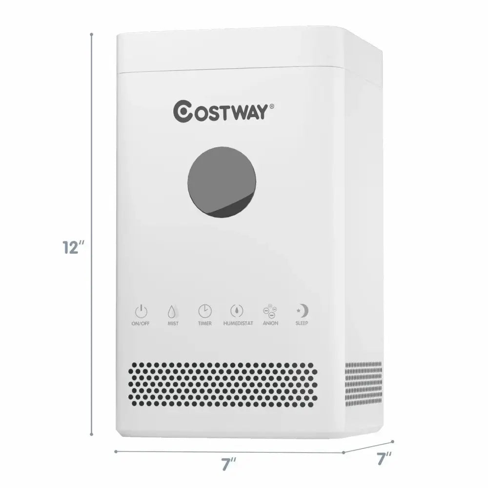 3.5L Quiet Top Fill Air Humidifier with Multiple Mode Costway