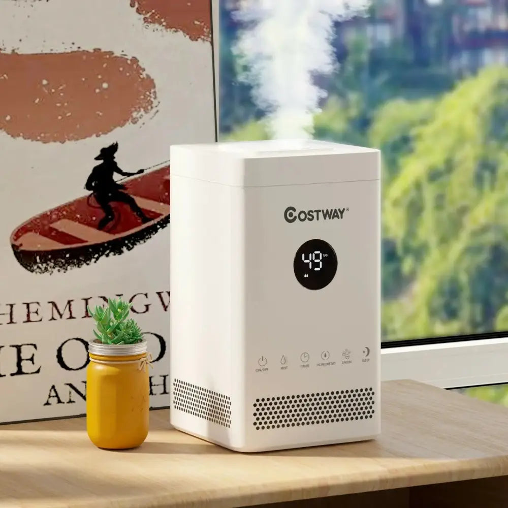 3.5L Quiet Top Fill Air Humidifier with Multiple Mode Costway