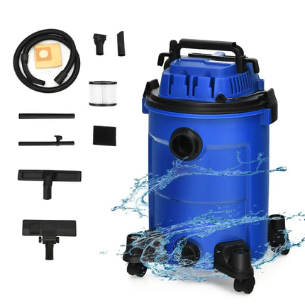 3 in 1 6.6 Gallon 4.8 Peak HP Wet Dry Vacuum Cleaner with Blower - Blue - Oasis Home Essentials