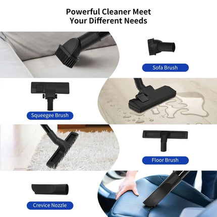 3 in 1 6.6 Gallon 4.8 Peak HP Wet Dry Vacuum Cleaner with Blower - Blue - Oasis Home Essentials