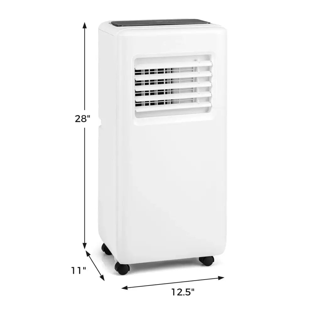 3-in-1 8000 BTU Portable Air Conditioner with Remote Control-White Costway