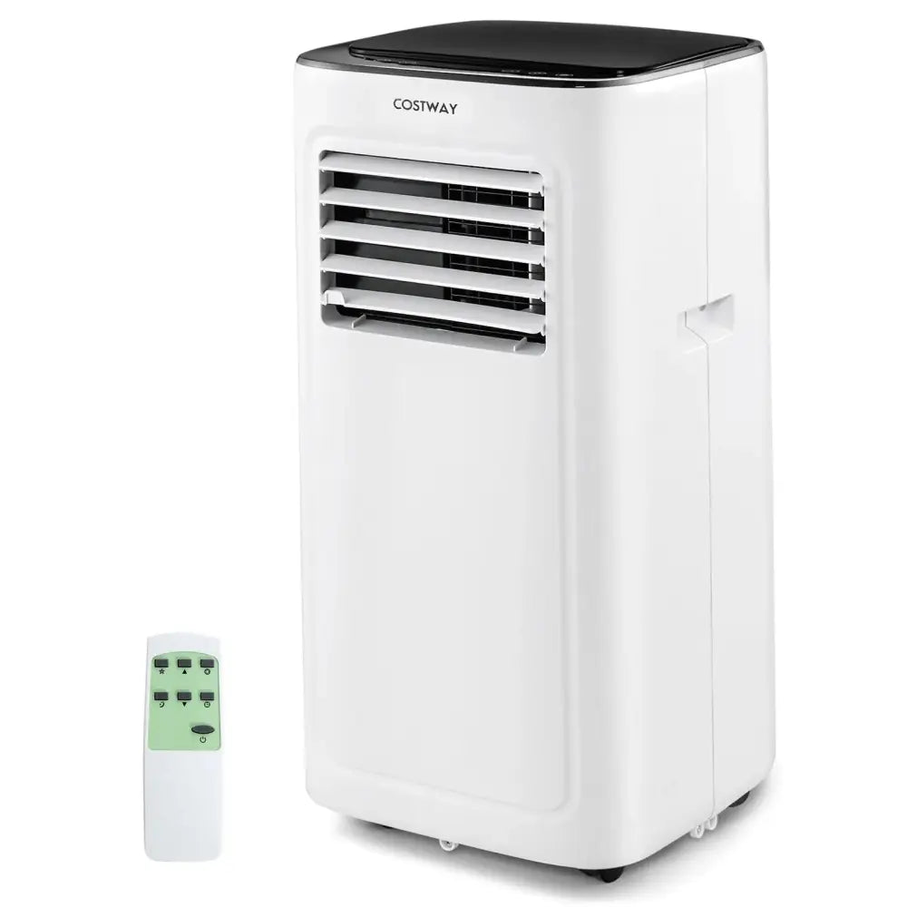 3-in-1 9000 BTU Air Conditioner with Dehumidifier and 24H Timer-White Costway