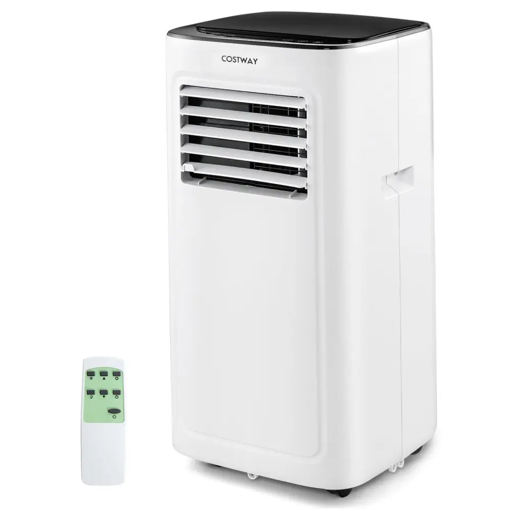 3-in-1 9000 BTU Air Conditioner with Dehumidifier and 24H Timer-White - White - Portable Air Conditioners