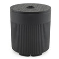 3-in-1 All-Weather Outdoor HDPE Umbrella Base with Water Bag and 2 Umbrella Hole for Patio-Black - Black - Outdoor