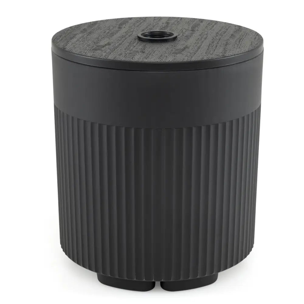 3-in-1 All-Weather Outdoor HDPE Umbrella Base with Water Bag and 2 Umbrella Hole for Patio-Black - Black - Outdoor