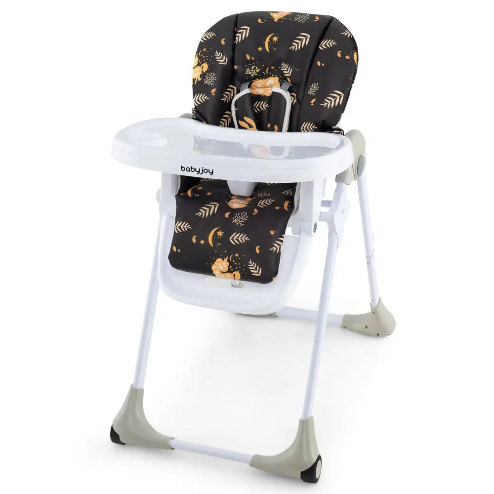 3-In-1 Convertible Baby High Chair for Toddlers-Dark Brown - Deep Brown - High Chairs