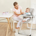 3-In-1 Convertible Baby High Chair for Toddlers-Gray - Gray - High Chairs