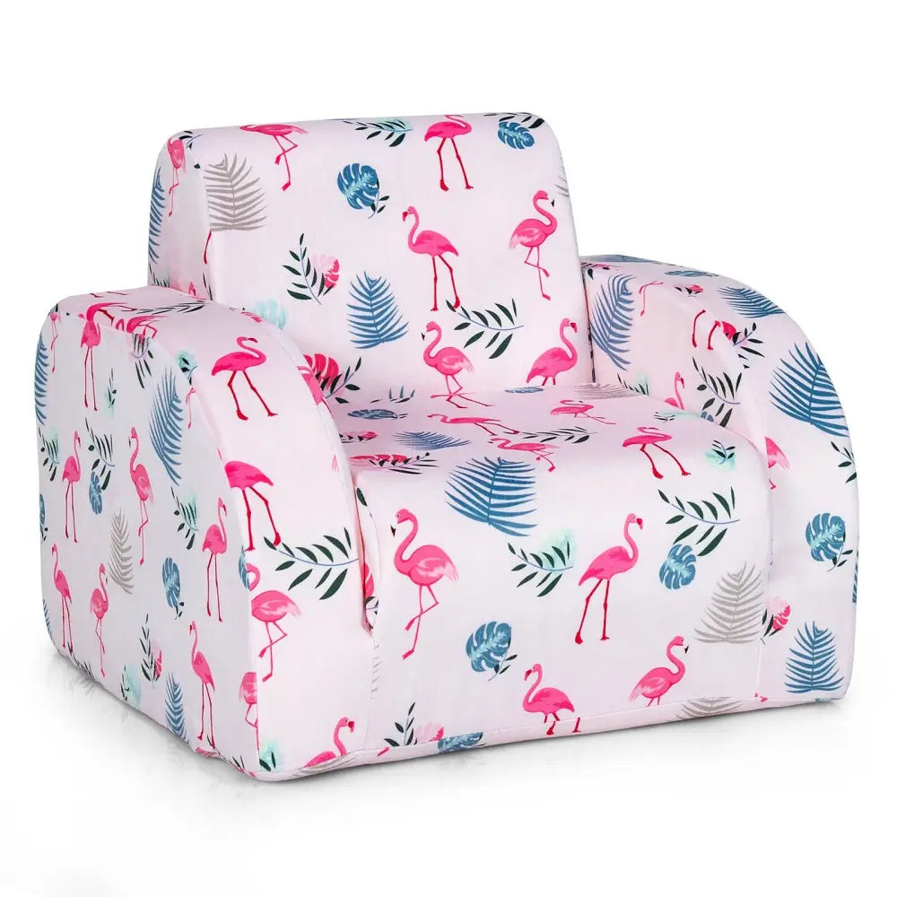 3-in-1 Convertible Kid Sofa Bed Flip-Out Chair Lounger for Toddler-Pink - Pink - Kids Chairs & Seating
