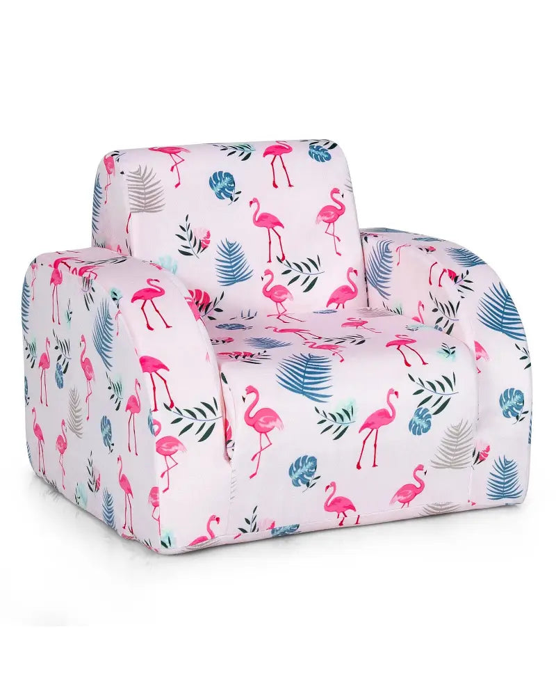 3-in-1 Convertible Kid Sofa Bed Flip-Out Chair Lounger for Toddler-Pink - Pink - Kids Chairs & Seating