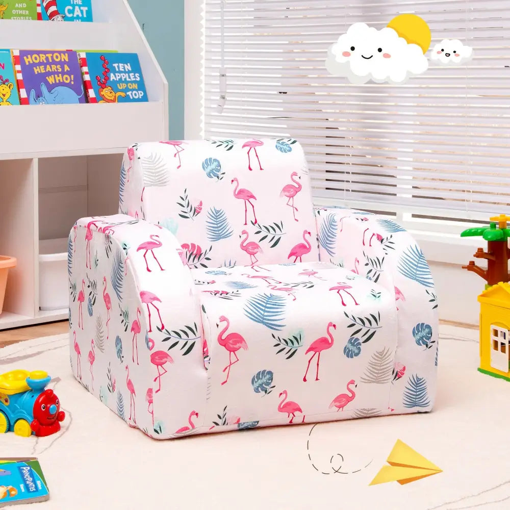 3-in-1 Convertible Kid Sofa Bed Flip-Out Chair Lounger for Toddler-Pink - Pink - Kids Chairs & Seating