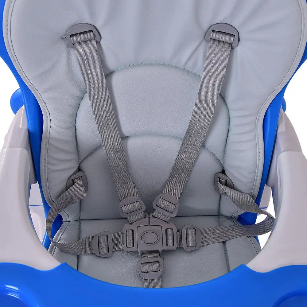 3 in 1 Convertible Play Table Seat Baby High Chair-Blue - Blue - High Chairs