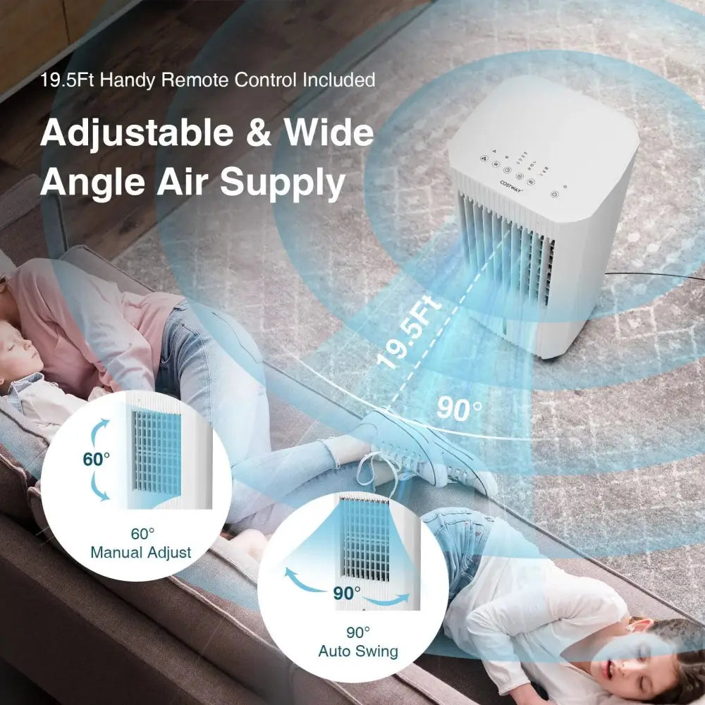 3-in-1 Evaporative Air Cooler with 3 Modes-White Costway