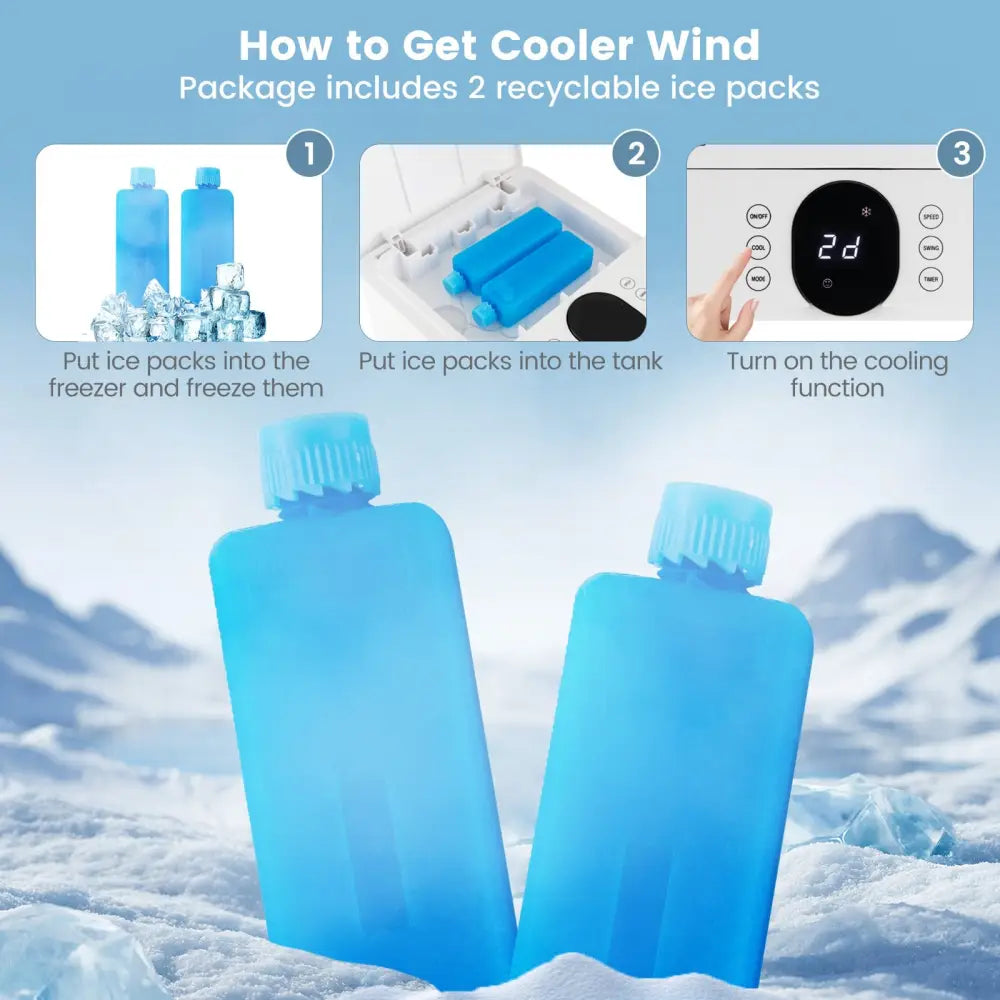 3-in-1 Evaporative Air Cooler with Remote for Home Office-White - White - Air Coolers