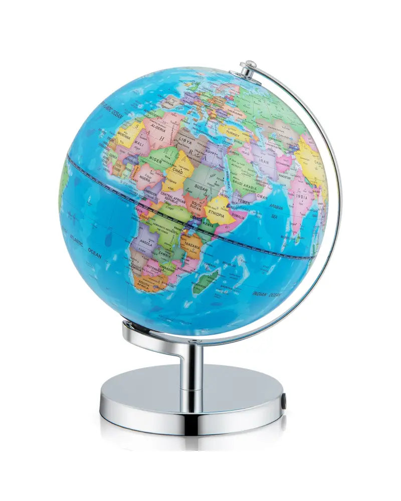 3-in-1 Illuminated World Globe with Stand and 88 Constellations - Blue - Learning Toys