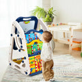 3-in-1 Kids Art Easel Double-Sided Tabletop Easel with Art Accessories-Blue - Blue - Art Easels