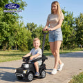 3-In-1 Licensed Ford Push Car for Toddlers-Black - Black - Push & Pedal Ride On Toys