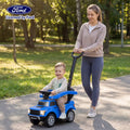 3-In-1 Licensed Ford Push Car for Toddlers-Blue - Blue - Push & Pedal Ride On Toys