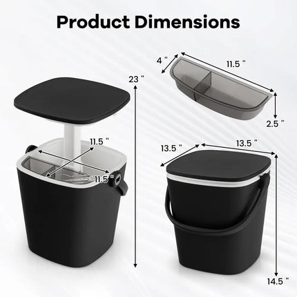 3-in-1 Portable Cooler Bar Table with Bottle Opener and Lift Top Lid for Camping Poolside-Black - Black - Coolers