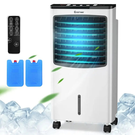 3-in-1 Portable Evaporative Air Conditioner Cooler with Remote Control Costway
