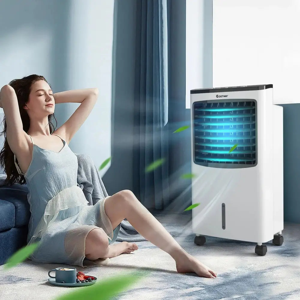 3-in-1 Portable Evaporative Air Conditioner Cooler with Remote Control Costway