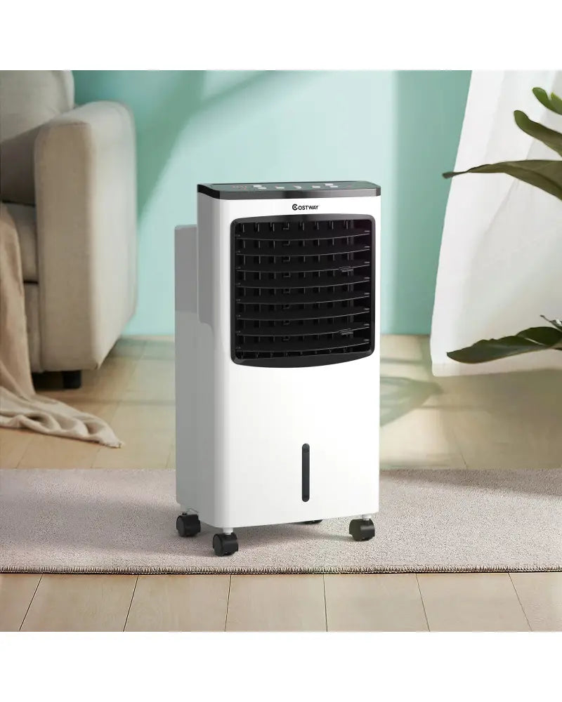 3-in-1 Portable Evaporative Air Conditioner Cooler with Remote Control - White - Air Coolers