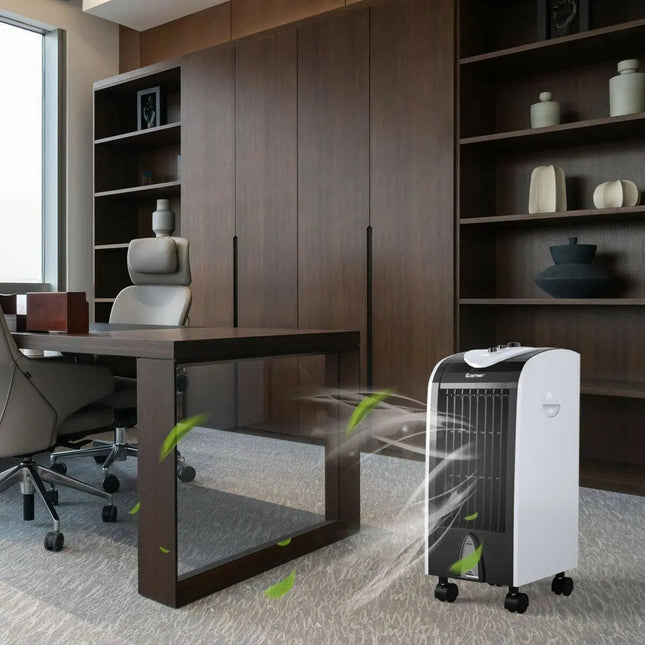 3-in-1 Portable Evaporative Air Cooler with Filter Knob for Indoor Costway