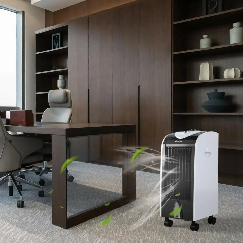 3-in-1 Portable Evaporative Air Cooler with Filter Knob for Indoor Costway