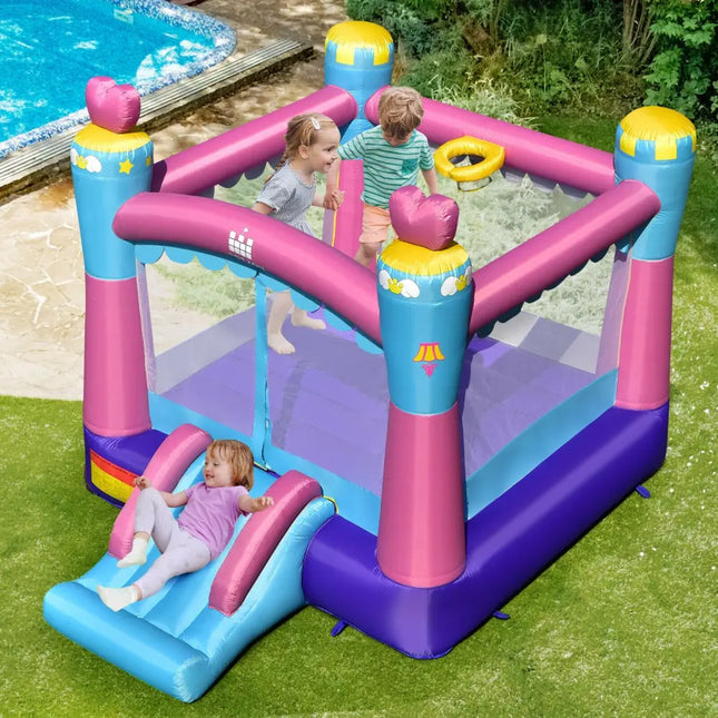3-in-1 Princess Theme Inflatable Castle without Blower - Bounce House