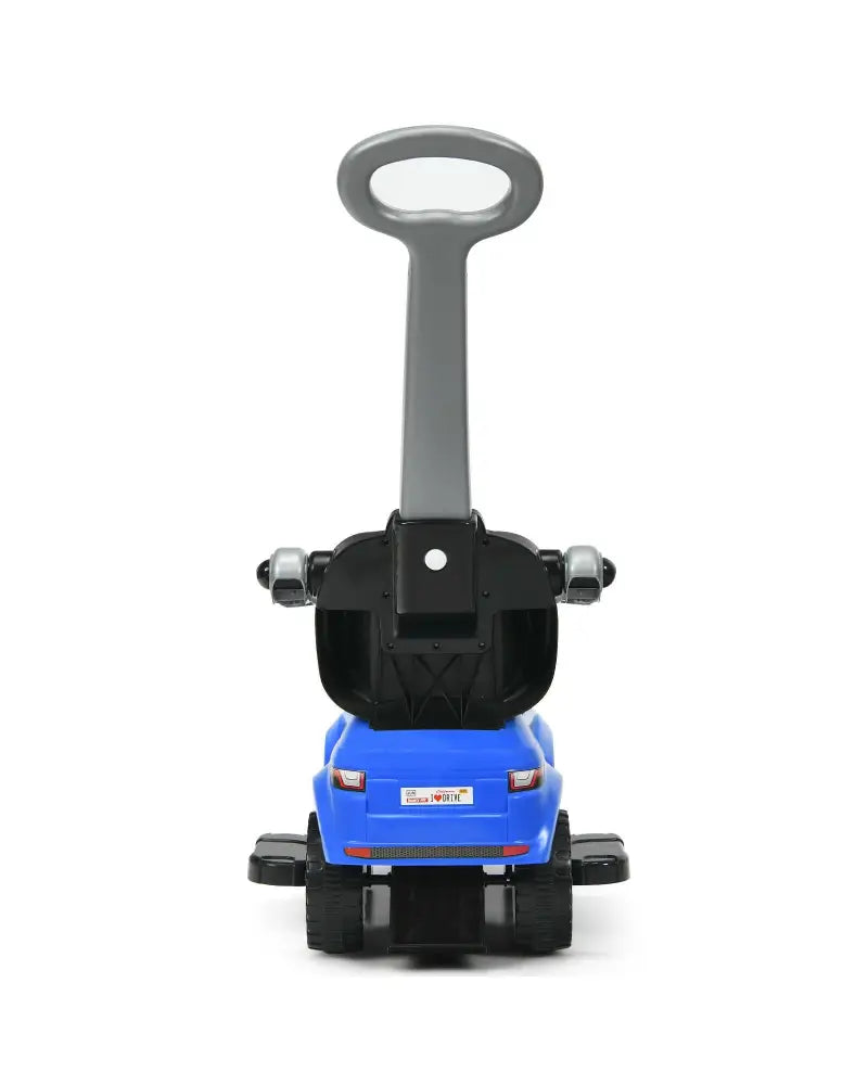 3 In 1 Ride on Push Car Toddler Stroller Sliding Car with Music-Blue - Blue - Push & Pedal Ride On Toys