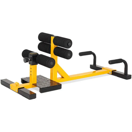 3-in-1 Sissy Squat Ab Workout Home Gym Sit Up Machine - Yellow - Benches Racks & Bars