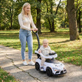 3-in-1 Toyota Licensed Foot-to-Floor Stroller Sliding Walking Toy-White - White - Push & Pedal Ride On Toys