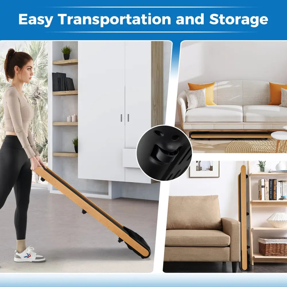 3-in-1 Walking Pad with Remote and Smart APP Control for Home Office - Black - Treadmills