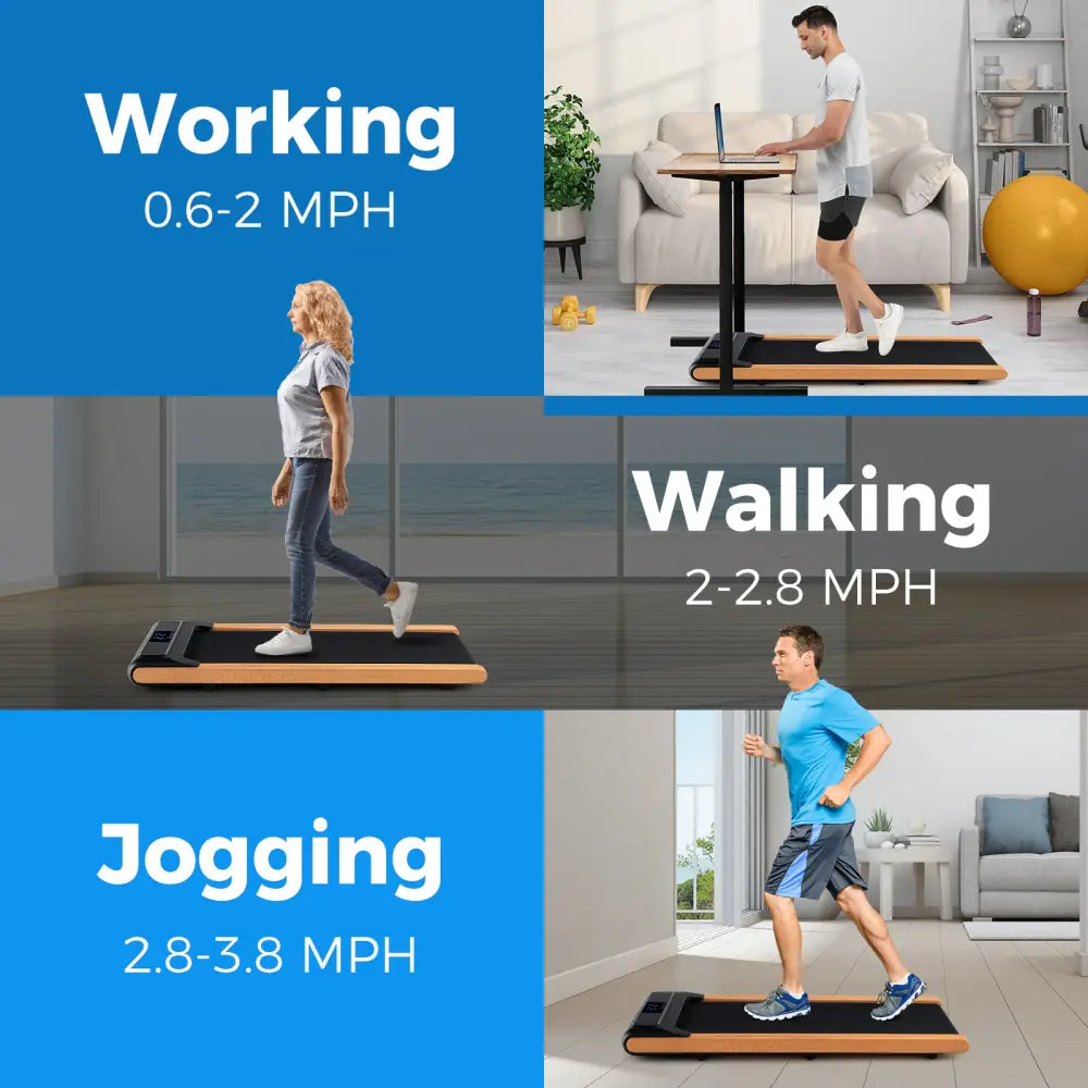 3-in-1 Walking Pad with Remote and Smart APP Control for Home Office - Black - Treadmills