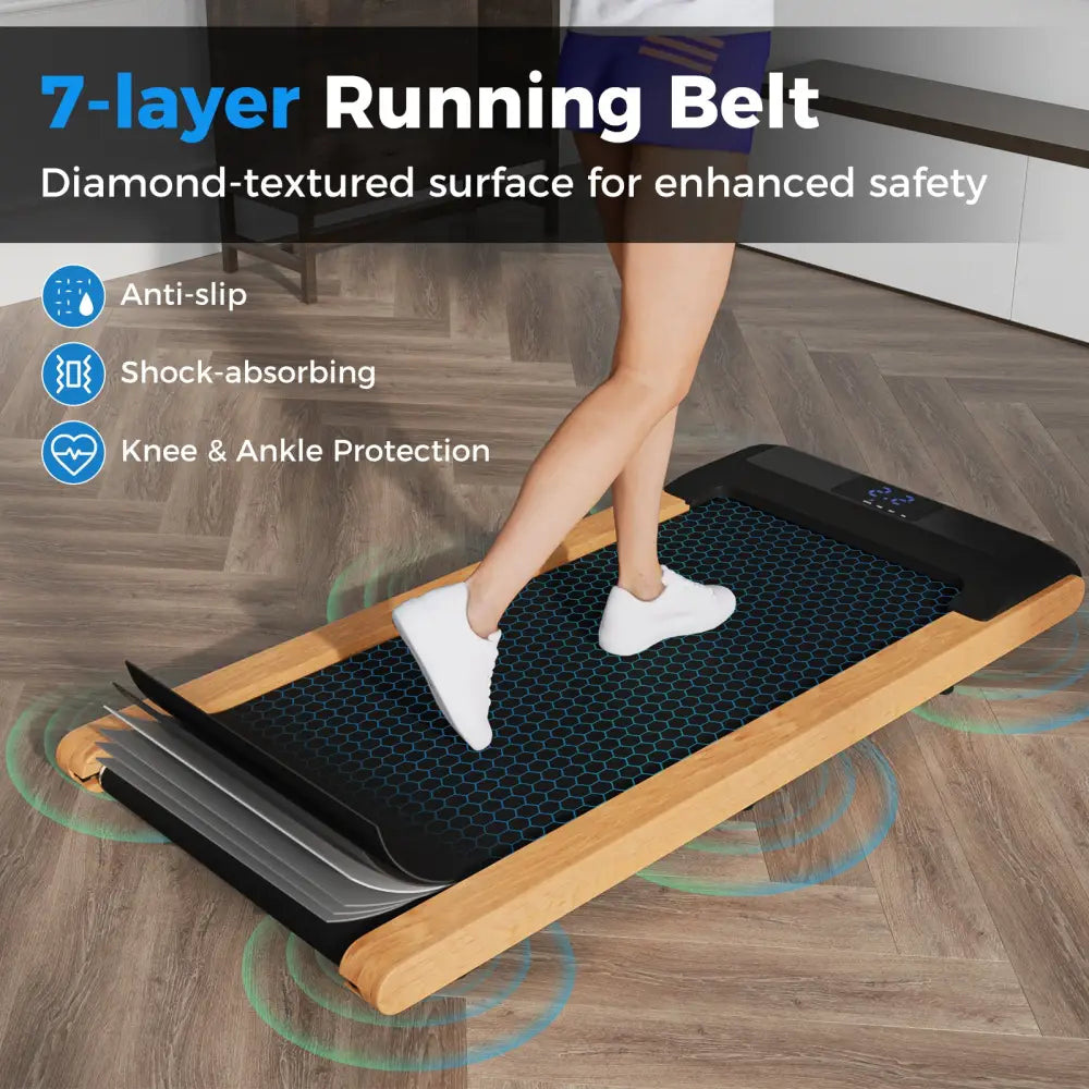 3-in-1 Walking Pad with Remote and Smart APP Control for Home Office - Black - Treadmills