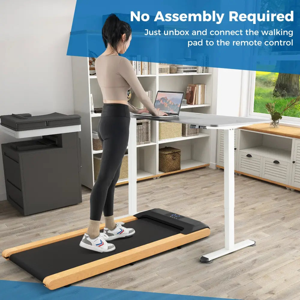 3-in-1 Walking Pad with Remote and Smart APP Control for Home Office - Black - Treadmills