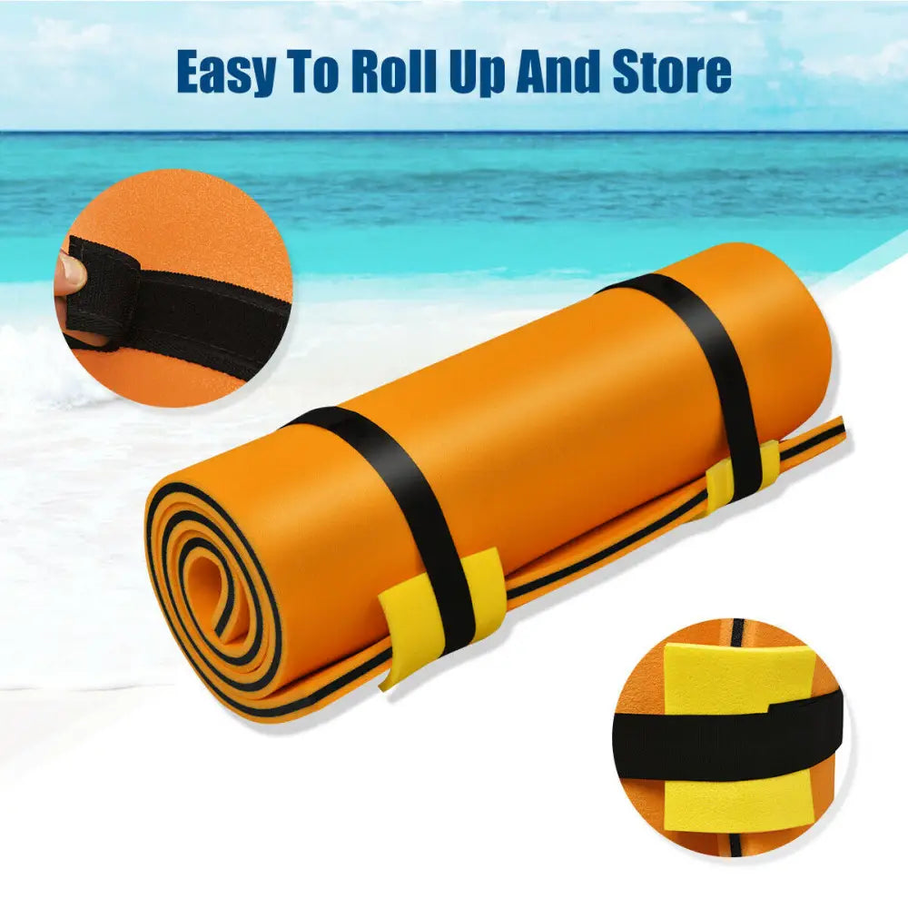3-Layer Relaxing Tear-proof Water Mat-Orange - Orange - Swimming