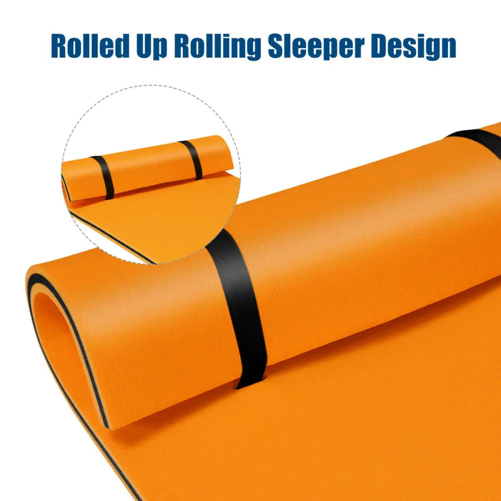 3-Layer Relaxing Tear-proof Water Mat-Orange - Orange - Swimming