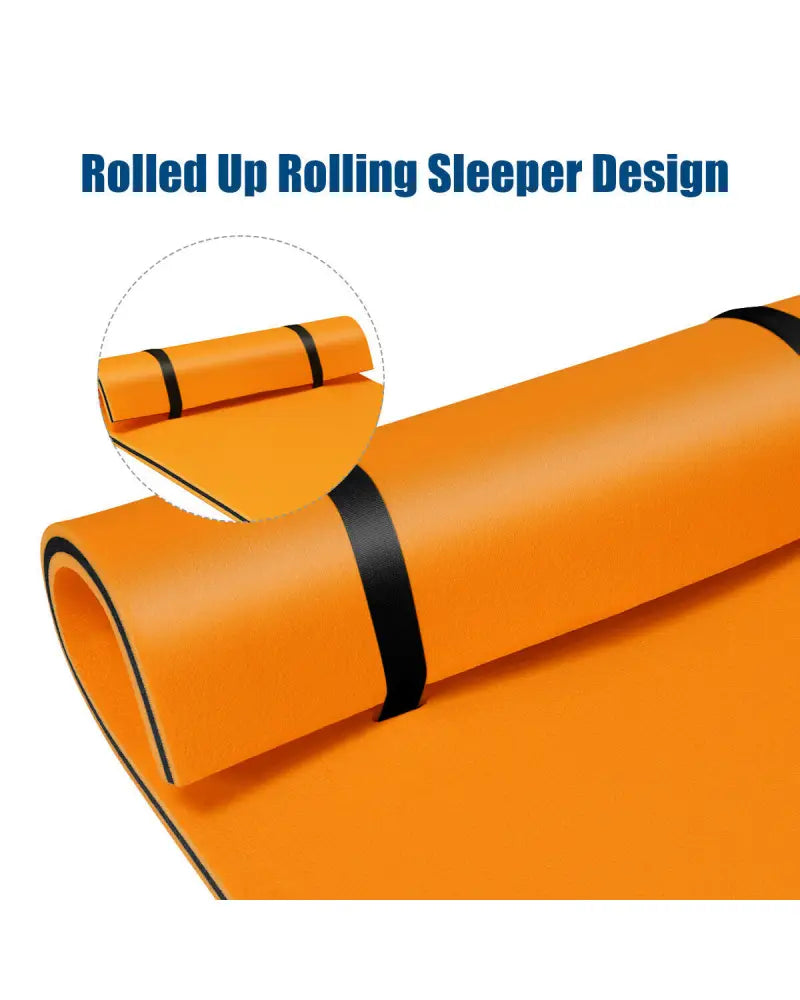 3-Layer Relaxing Tear-proof Water Mat-Orange - Orange - Swimming