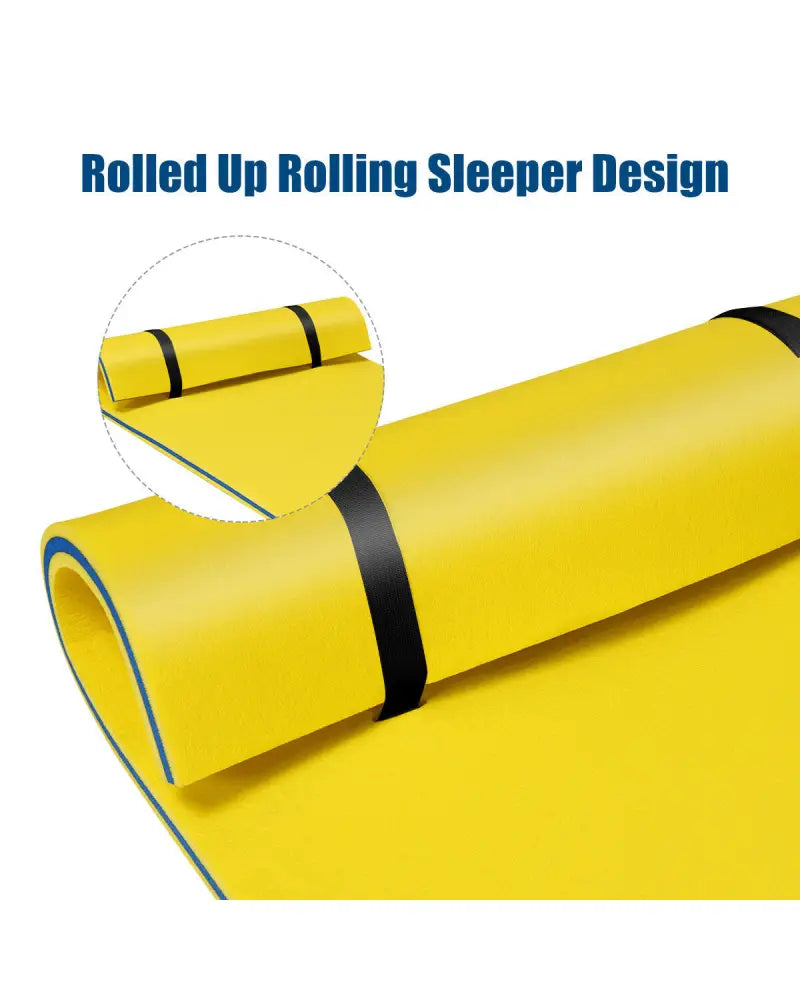 3-Layer Relaxing Tear-proof Water Mat-Yellow - Yellow - Swimming
