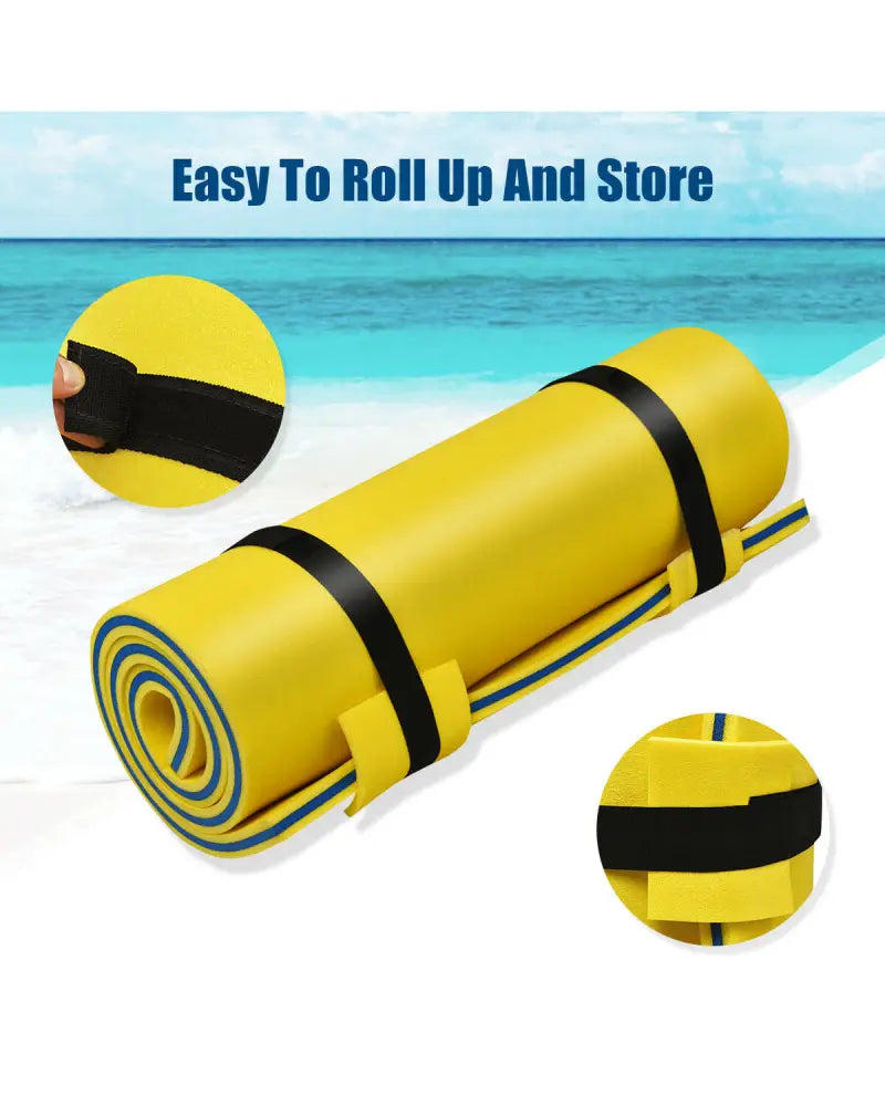 3-Layer Relaxing Tear-proof Water Mat-Yellow - Yellow - Swimming