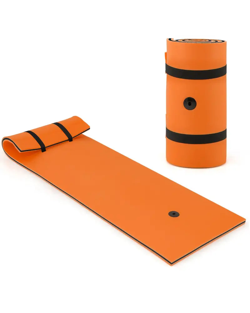 3-layer Tear-resistant Relaxing Foam Floating Pad-Orange - Orange - Swimming