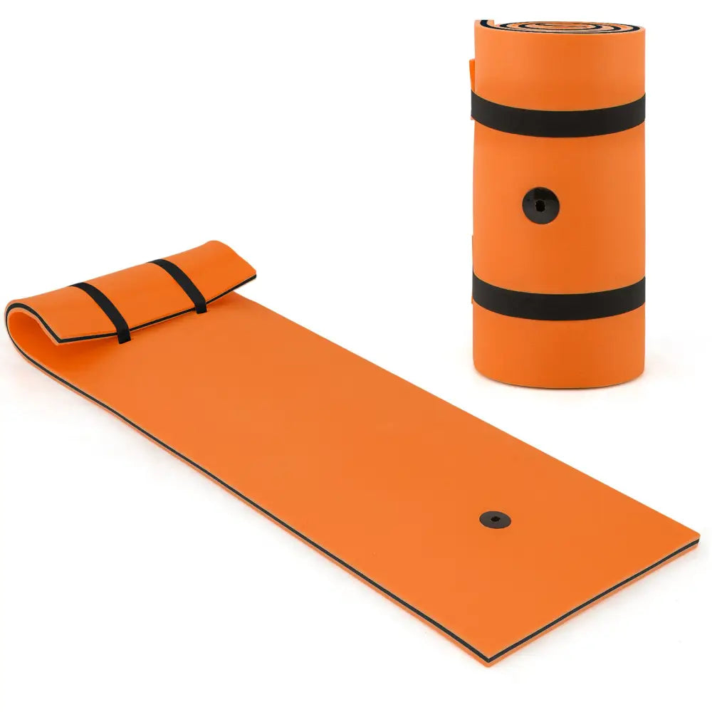 3-layer Tear-resistant Relaxing Foam Floating Pad-Orange - Orange - Swimming