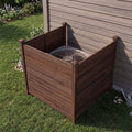 3-Panel Outdoor Privacy Air Conditioner Fence for Outside-Brown - Brown - Outdoor Privacy Screens