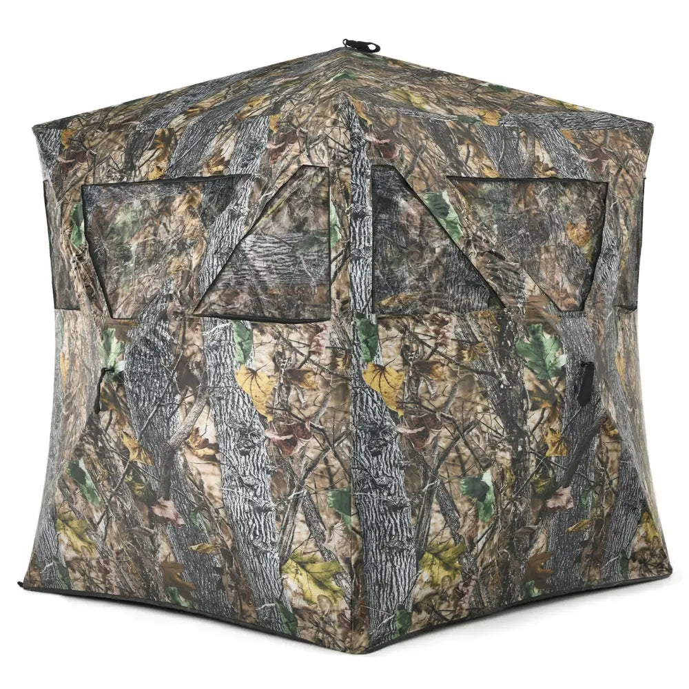 3 Person Portable Pop-Up Ground Hunting Blind with Tie-downs - Tents