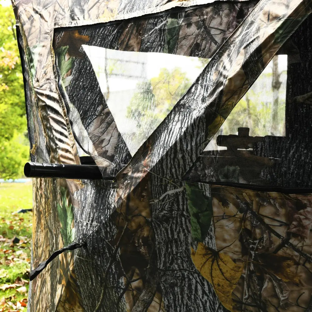 3 Person Portable Pop-Up Ground Hunting Blind with Tie-downs - Tents