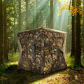3 Person Portable Pop-Up Ground Tent with Gun Ports and Carrying Bag - Camouflage - Tents