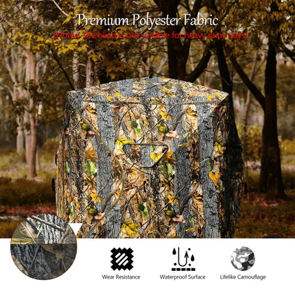 3 Person Portable Surround View Tent with Slide Mesh Window - Camouflage - Tents