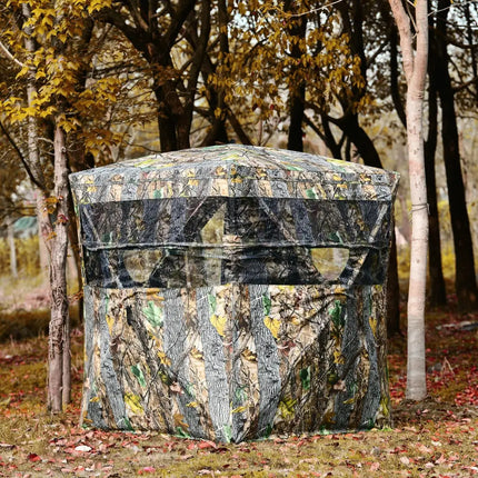 3 Person Portable Surround View Tent with Slide Mesh Window - Camouflage - Tents