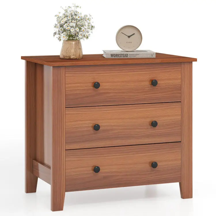 3-Piece Bedroom Bundle: Bedside Table with 3 Drawers+Modern Accent Chair+Convertible Folding Futon Sofa Bed Costway