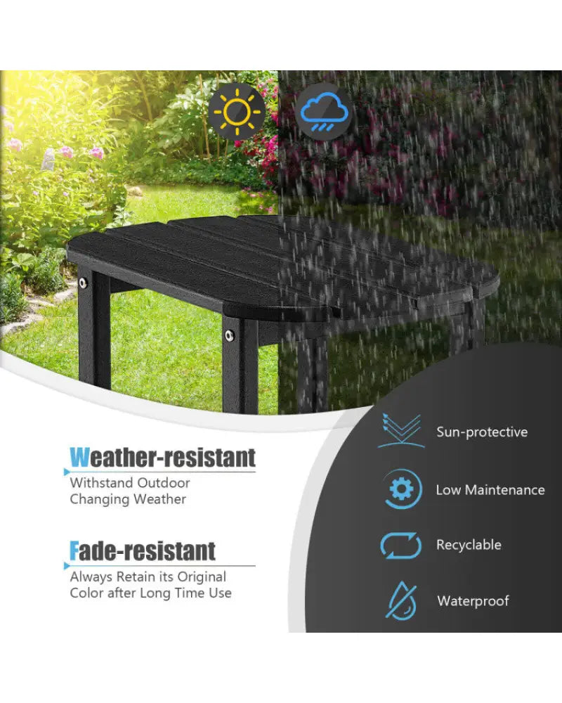 3-Piece Outdoor Adjustable Chaise Lounge Set with 2 Recliners and 1 Side Table for Garden Backyard - Outdoor Chaise